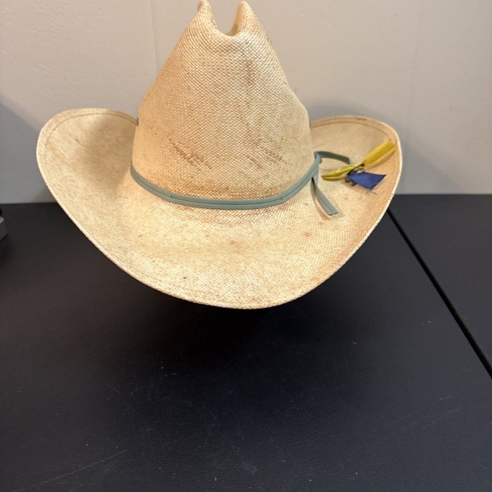 Vintage Resistol Self Confirming Cowboy Hat Sz 7 1/8- Made In Texas